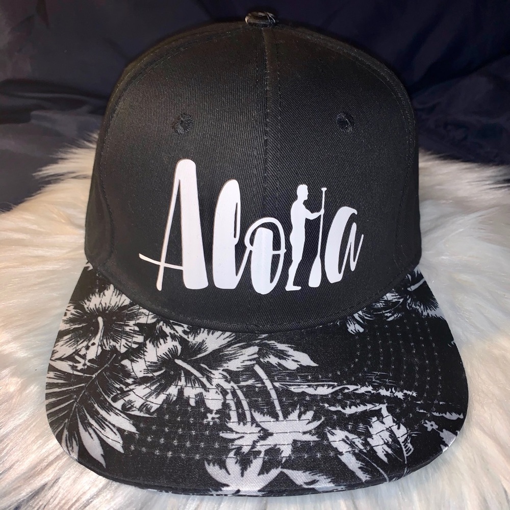 Aloha Paddler Hawaiian Print Snapback Hat - Picture 2 of 8